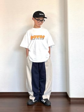 「PAIRMANON STREET（ペアマノンストリート）のアイテム」を使った、ryoooutaaaさん（キッズ・132cm）の春コーディネート