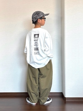 「VANS（バンズ）のアイテム」を使った、ryoooutaaaさん（キッズ・132cm）の春コーディネート