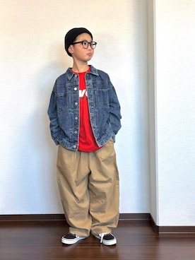 ryoooutaaaさん（キッズ・132cm）の春コーディネート