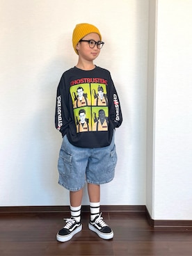 「アイテム（ソックス/靴下）」を使った、ryoooutaaaさん（キッズ・129cm）の夏コーディネート