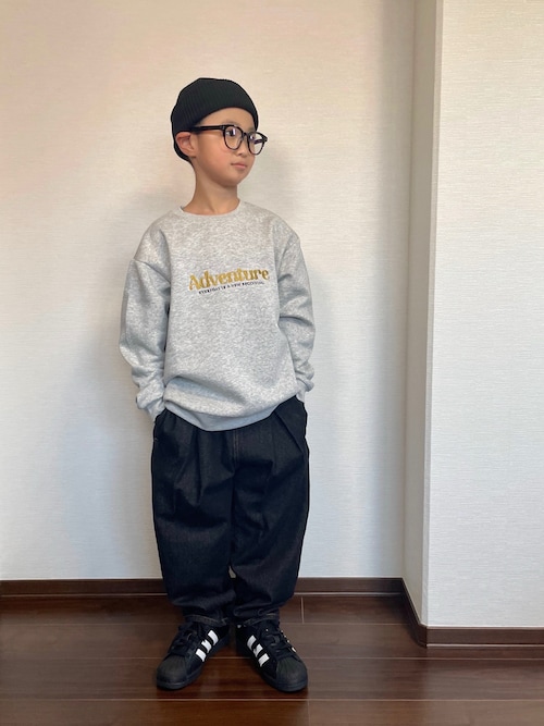 PAIRMANON STREET】裏起毛 ワンポイント 刺繍 スウェット トレーナー