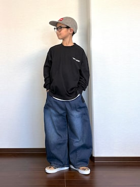 「devirock（デビロック）のアイテム」を使った、ryoooutaaaさん（キッズ・135cm）の秋コーディネート