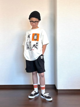 「アイテム（シューズ）」を使った、ryoooutaaaさん（キッズ・132cm）の春コーディネート