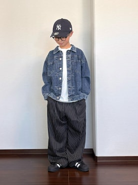 「devirock（デビロック）のアイテム」を使った、ryoooutaaaさん（キッズ・135cm）の秋コーディネート