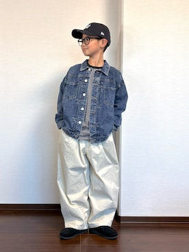 「devirock（デビロック）のアイテム」を使った、ryoooutaaaさん（キッズ・135cm）の秋コーディネート
