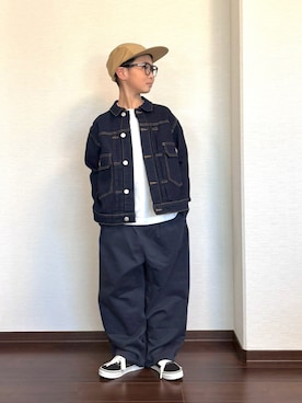 「VANS(バンズ)のアイテム」を使った、ryoooutaaaさん(キッズ・132cm)の春コーディネート