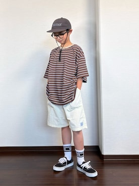 「BREEZE（ブリーズ）のアイテム」を使った、ryoooutaaaさん（キッズ・135cm）の夏コーディネート