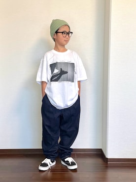 「アイテム（パンツ）」を使った、ryoooutaaaさん（キッズ・129cm）の夏コーディネート