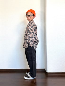 「VANS（バンズ）のアイテム」を使った、ryoooutaaaさん（キッズ・132cm）の春コーディネート