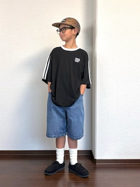 「アイテム（ソックス/靴下）」を使った、ryoooutaaaさん（キッズ・135cm）の夏コーディネート