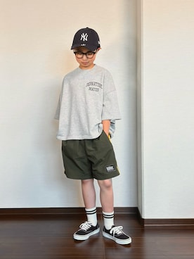「アイテム（セットアップ）」を使った、ryoooutaaaさん（キッズ・132cm）の春コーディネート