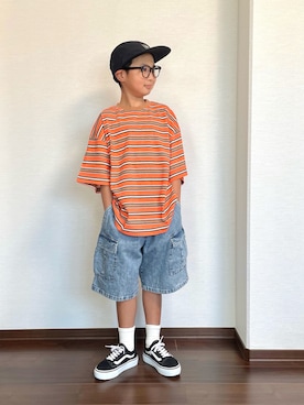 「アイテム（シューズ）」を使った、ryoooutaaaさん（キッズ・129cm）の夏コーディネート