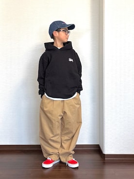 ryoooutaaaさん（キッズ・132cm）の冬コーディネート