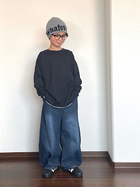 「アイテム（シューズ）」を使った、ryoooutaaaさん（キッズ・129cm）の秋コーディネート