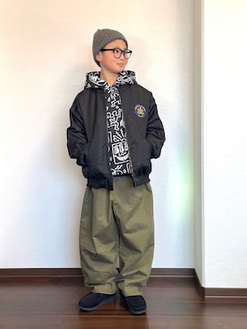 ryoooutaaaさん（キッズ・129cm）の冬コーディネート