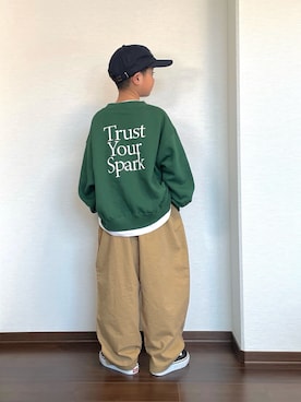 「VANS(バンズ)のアイテム」を使った、ryoooutaaaさん(キッズ・132cm)の冬コーディネート