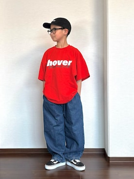 「BREEZE（ブリーズ）のアイテム（パンツ）」を使った、ryoooutaaaさん（キッズ・132cm）の春コーディネート