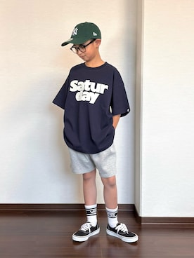 「VANS（バンズ）のアイテム」を使った、ryoooutaaaさん（キッズ・135cm）の夏コーディネート