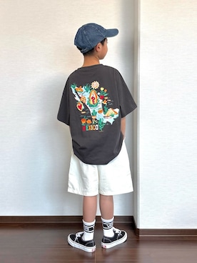 「BREEZE（ブリーズ）のアイテム」を使った、ryoooutaaaさん（キッズ・135cm）の夏コーディネート