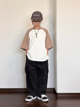 「アイテム（パンツ）」を使った、ryoooutaaaさん（キッズ・132cm）の春コーディネート