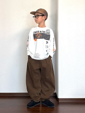 「devirock（デビロック）のアイテム」を使った、ryoooutaaaさん（キッズ・135cm）の秋コーディネート