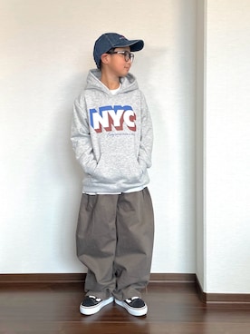 「VANS(バンズ)のアイテム」を使った、ryoooutaaaさん(キッズ・129cm)の秋コーディネート