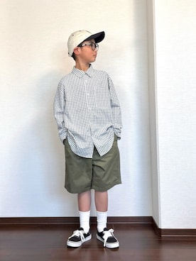 「VANS(バンズ)のアイテム」を使った、ryoooutaaaさん(キッズ・132cm)の春コーディネート