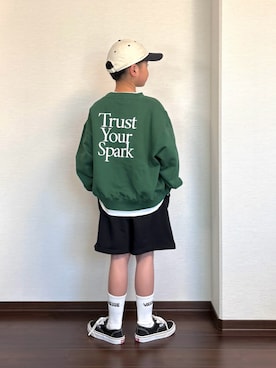 「VANS(バンズ)のアイテム」を使った、ryoooutaaaさん(キッズ・132cm)の春コーディネート