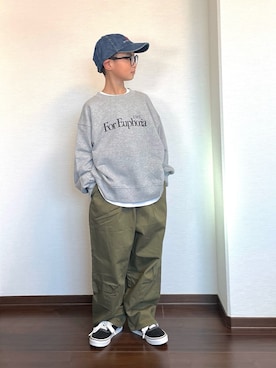 「アイテム（トップス）」を使った、ryoooutaaaさん（キッズ・129cm）の冬コーディネート