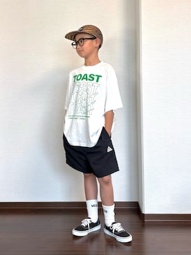 「VANS(バンズ)のアイテム」を使った、ryoooutaaaさん(キッズ・135cm)の夏コーディネート