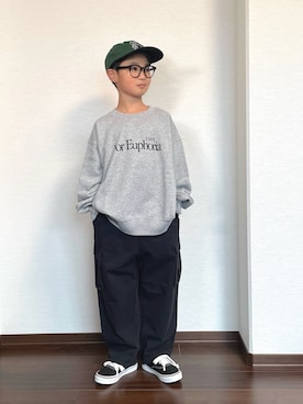 「アイテム（パンツ）」を使った、ryoooutaaaさん（キッズ・129cm）の秋コーディネート