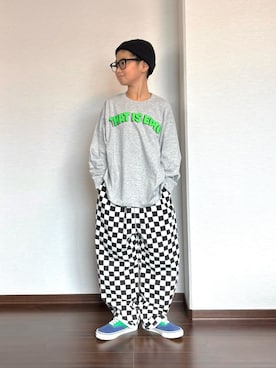 「VANS(バンズ)のアイテム」を使った、ryoooutaaaさん(キッズ・135cm)の秋コーディネート