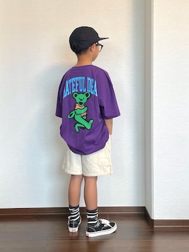 「アイテム（シューズ）」を使った、ryoooutaaaさん（キッズ・129cm）の夏コーディネート