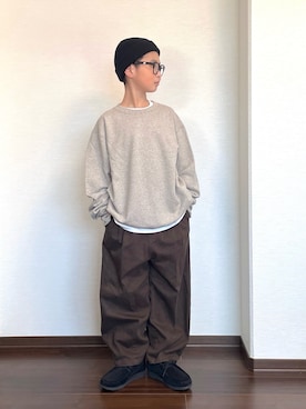 「devirock（デビロック）のアイテム」を使った、ryoooutaaaさん（キッズ・132cm）の冬コーディネート