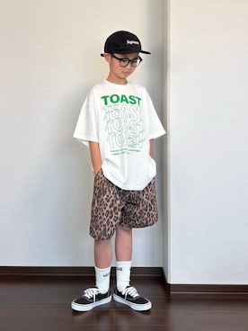 「VANS(バンズ)のアイテム」を使った、ryoooutaaaさん(キッズ・135cm)の夏コーディネート
