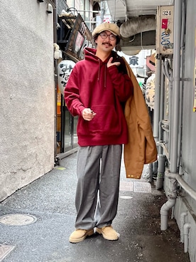 「BEAMS（ビームス）のアイテム」を使った、BAKUさん（メンズ・185cm）の秋コーディネート