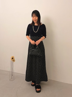 「menue（メヌエ）のアイテム」を使った、なっつさん（レディース・154cm）の春コーディネート