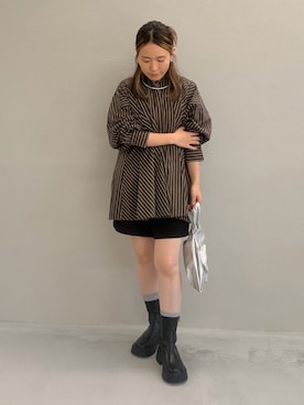 「welleg（ウェレッグ）のアイテム」を使った、なっつさん（レディース・154cm）の秋コーディネート