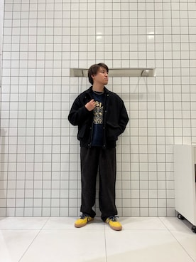 「SMELLY（スメリー）のアイテム」を使った、shinshinさん（メンズ・166cm）の冬コーディネート