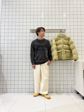 「アイテム（トップス）」を使った、shinshinさん（メンズ・166cm）の冬コーディネート