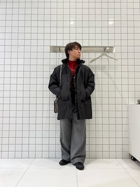 「SENSEOFPLACE」｜「アイテム（アクセサリー）」を使った、shinshinさん（メンズ・166cm）の冬コーディネート