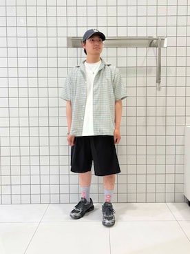 「オープンカラー」｜shinshinさん（メンズ・166cm）の夏コーディネート