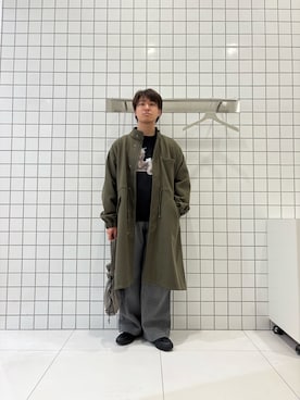 「アイテム（モッズコート）」を使った、shinshinさん（メンズ・166cm）の冬コーディネート