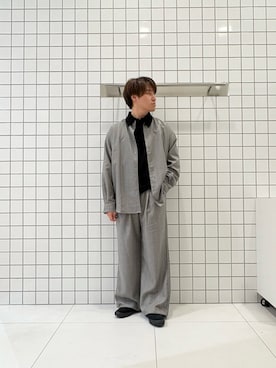 「アイテム（ローファー）」を使った、shinshinさん（メンズ・166cm）の秋コーディネート