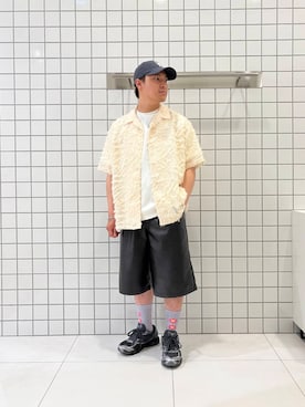 「レザーショーツ」｜shinshinさん（メンズ・166cm）の夏コーディネート