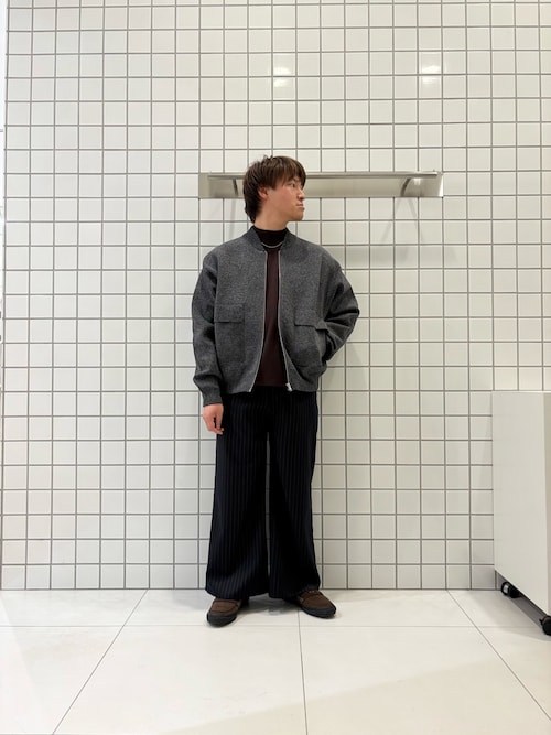 セール】『洗濯可』ダブルポケットニットブルゾン（ブルゾン）｜SENSE