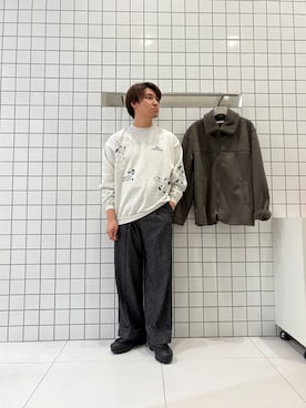 「アイテム（ブルゾン）」を使った、shinshinさん（メンズ・166cm）の秋コーディネート