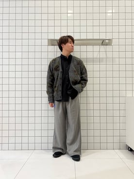 「アイテム（ローファー）」を使った、shinshinさん（メンズ・166cm）の秋コーディネート