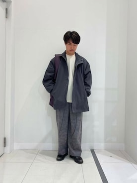「アイテム（モッズコート）」を使った、shinshinさん（メンズ・166cm）の秋コーディネート