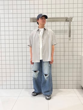 「初夏のお出掛けコーデ」｜「アイテム（帽子）」を使った、shinshinさん（メンズ・166cm）の夏コーディネート